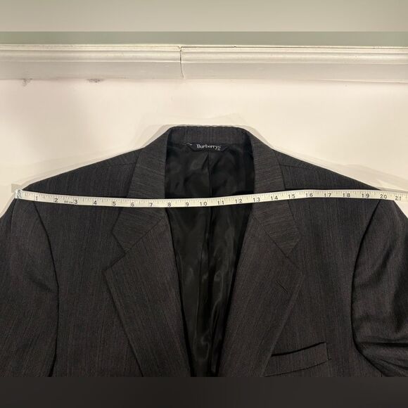 Burberry 2-Button Pinstripe Wool Blazer - Picture 8 of 10